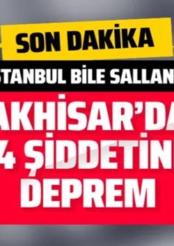Manisa ve izmir’de korkutan deprem
