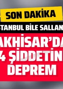 Manisa ve izmir’de korkutan deprem