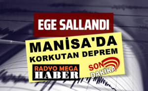 Manisa’da 4,1 şiddetinde deprem meydana geldi