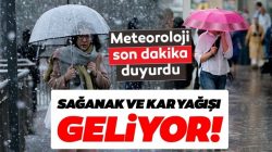 Meteoroloji’den uyarı geldi ! Sondakika uyarısı Sağanak yağış ve kar geliyor