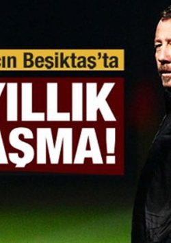 Beşitaş’ta Sergen Yalçın için imza töreni yapıldı
