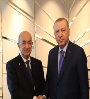 Başkan Erdoğan,Cezayir Cumhurbaşkanı Abdulmecid Tebbun  basın toplantısı düzenledi