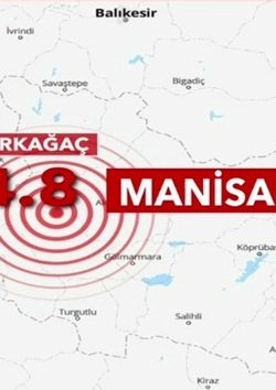 Manisa’nın Kırağaç ilçesinde 4.8 büyüklüğünde deprem meydana geldi