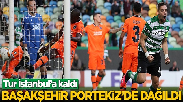  Başakşehir, Portekiz’de Sporting Lizbon karşısında dağıldı