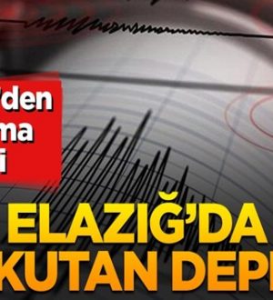 Elazığ’da Yeni deprem, Kandilli açıkladı: 4 büyüklüğünde