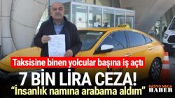 Kırşehir’de Kaçak göçmen taşıyan taksiciye ceza şoku!