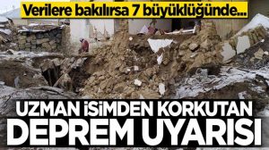 Ömer Alptekin’den deprem uyarısı: Verilere bakılırsa 7 büyüklüğünde