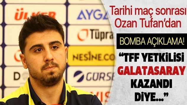  Ozan Tufan’dan bomba açıklama! TFF yetkilisi Galatasaray kazandı