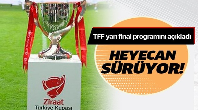  Son dakikahaberi: Türkiye Kupası yarı final maçları tarihleri belli oldu