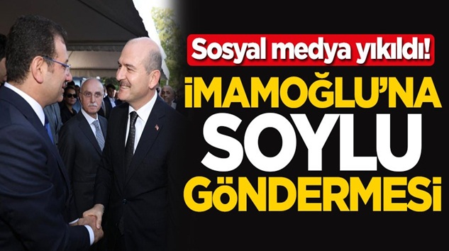  Twitter’dan Ekrem İmamoğlu’na Süleyman Soylu göndermesi