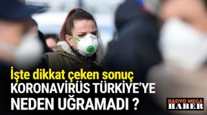 Dünyayı sarsan  koronavirüs Türkiye’ye neden uğramadı ?