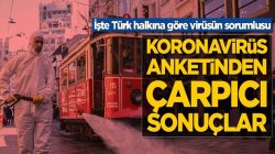 Türk Milletine göre Koronavirüsün sorumlusu!