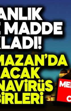 İçişleri Bakanlığından ramazanda alınacak tedbirlerle ilgili 81 ile genelge!