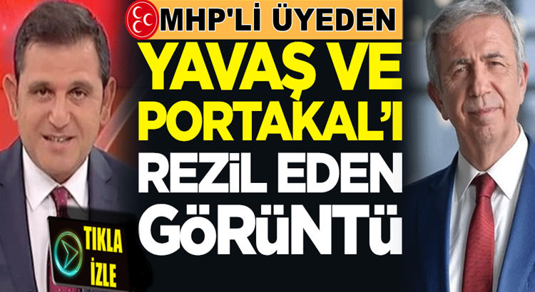  MHP’den Mansur Yavaş ve Fatih Portakal’ı rezil eden görüntü