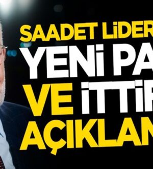 Temel Karamollaoğlu’ndan yeni parti ve ittifak açıklamaları geldi