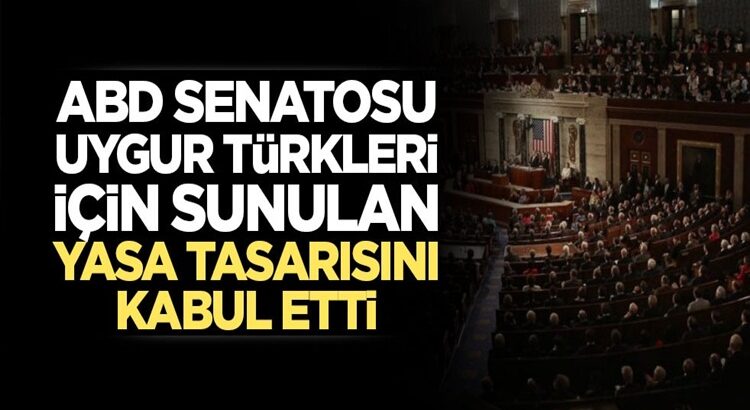  ABD Senatosu Uygur Türkleri için sunulan yasa tasarısını kabul etti