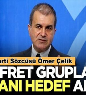 AK Parti’li Ömer Çelik, “Camilere saygısızlığı yapanlar nefret kampına aittir
