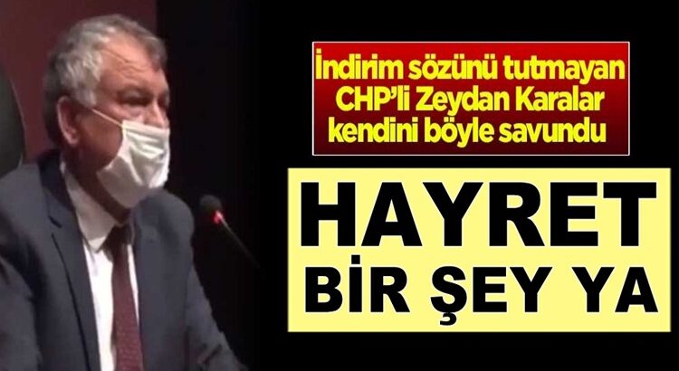  CHP’li Adana Belediye Başkanı Zeydan Karalar Su sözünü tutmadı