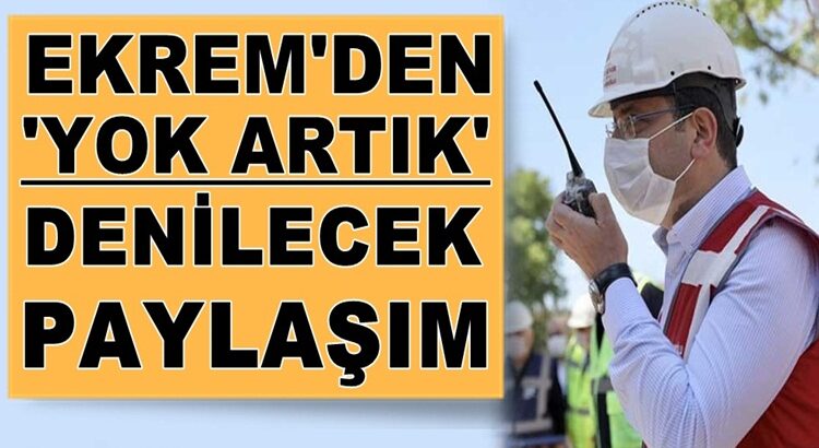  CHP’li Ekrem İmamoğlu’ndan ‘yok artık’ dedirtecek Twitter paylaşımı