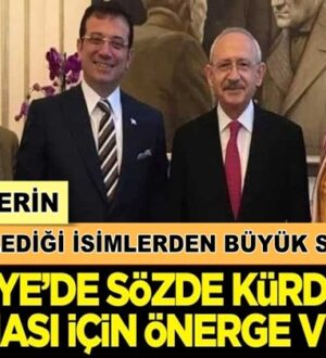 CHP’nin Desteklediği isimler Türkiye’de Kürdistan kurulmasını istediler