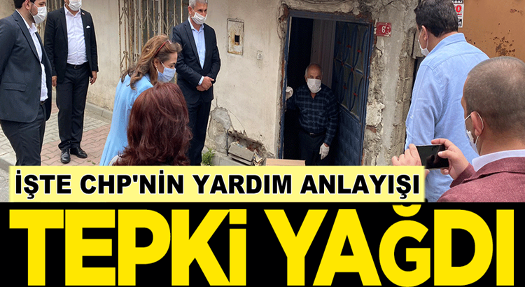  CHP’nin yardım anlayışı! Bir koliyi 8 kişi teslim ettiler