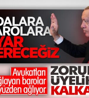 Cumhurbaşkanı Erdoğan’dan kurmaylarına baro düzenlemesi talimatı