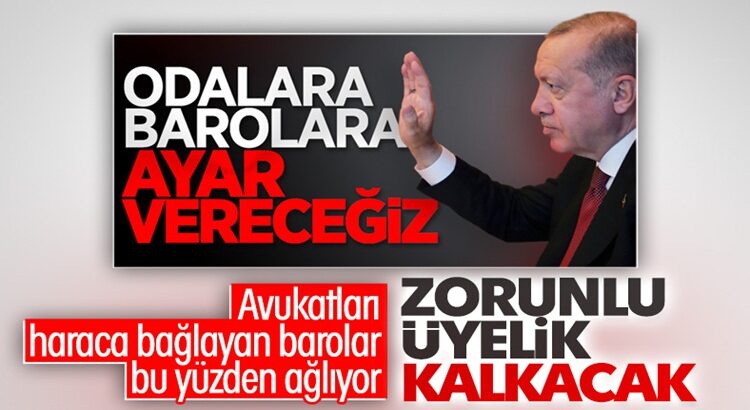  Cumhurbaşkanı Erdoğan’dan kurmaylarına baro düzenlemesi talimatı