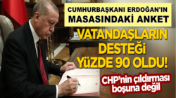 Erdoğan’ın masasındaki anket: Vatandaşın desteği yüzde 90 oldu!