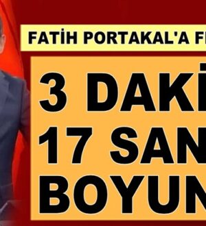 Fatih Portakal’a Kenan Kıran’dan flaş çağrı: 3 dakika 17 saniye boyunca