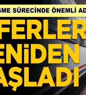 Koronavirüs nedeniyle ara verilen Yüksek Hızlı Tren seferleri başladı