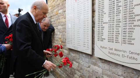  MHP Genel Başkanı Devlet Bahçeli’den Ülkücü Şehitler Anıtı’na ziyaret