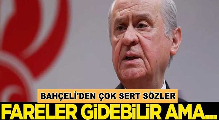  MHP Lideri Devlet Bahçeli’den tokat gibi sözler: Fareler gidebilir ama