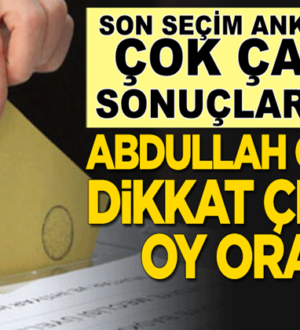 ORC Araştırma Açıkladı  İşte son Cumhurbaşkanlığı seçim anketi