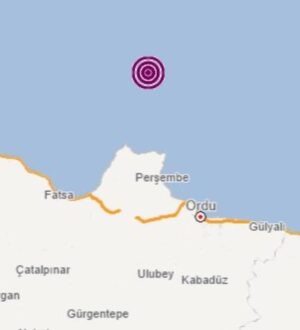 Ordu’nun Perşembe açıklarında 3.5 büyüklüğünde deprem meydana geldi