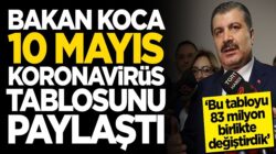 Sağlık Bakanı Fahrettin Koca 10 Mayıs koronavirüs tablosu açıklandı!