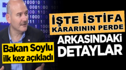 Süleyman Soylu istifa kararının perde arkasını ilk defa açıkladı