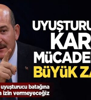 Süleyman Soylu, Uyuşturucuya karşı mücadelede büyük zafer