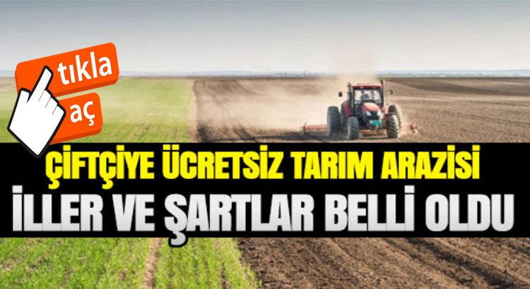  7 Şehirde yaşayan çiftçilere devlet ücretsiz arazi verecek