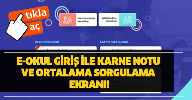 e-Karne sorgulama ekranı erişime açıldı 2020 – MEB e okul ekranından karneler nasıl görüntülenir?