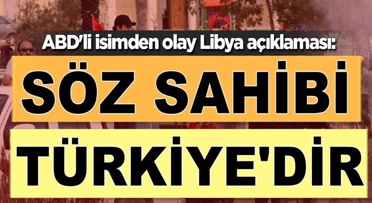  ABD’li Matthew Bryza: Libya’da söz sahibi Türkiye’dir