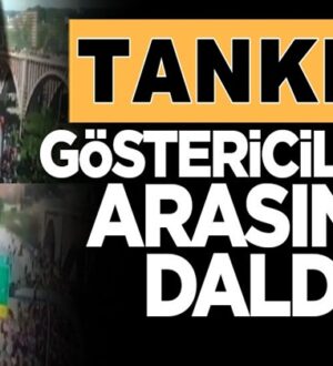 ABD’nin başkenti Washington’da göstericilerin arasına daldı