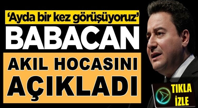  Ali Babacan kimden akıl aldığını açıkladı! ‘Ayda bir kez görüşüyoruz’