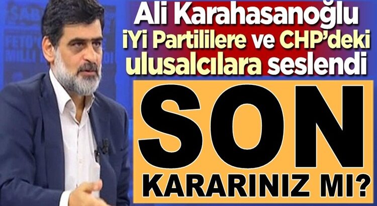  Ali Karahasanoğlu,İP’i alkışlıyorum: “Son kararınız mı?”