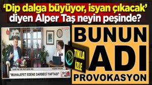 Alper Taş, Halk TV’de ‘Dip dalga büyüyor, isyan çıkacak’ dedi