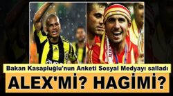 Bakan Kasapoğlu’ndan anket ‘Hagi mi?, Alex mi?’ İşte sonuçlar