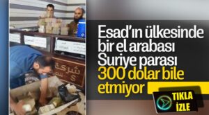 Beşar Esad’ın Suriye’sinde 1 el araba dolusu para 300 dolar etmiyor
