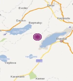 Burdur’da 3.8 büyüklüğünde deprem meyadana geldi