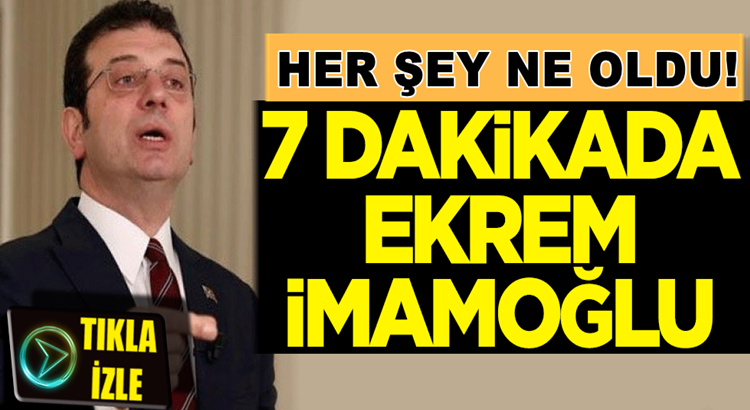  Ekrem İmamoğlu herşey çok güzel olacak dedi? Aslında ne oldu