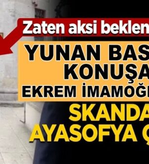 Ekrem İmamoğlu Yunan gazeteciye konuştu! Skandal Ayasofya açıklaması