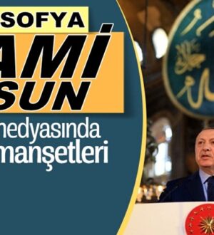 Erdoğan’ın, Ayasofya’nın ibadete açılması talimatı Yunan basınında